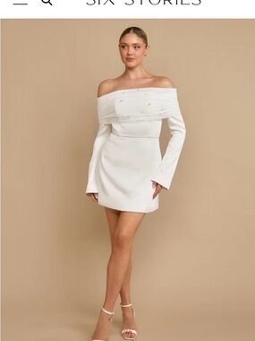 Six Stories Cream Dress - Size UK10 / US6